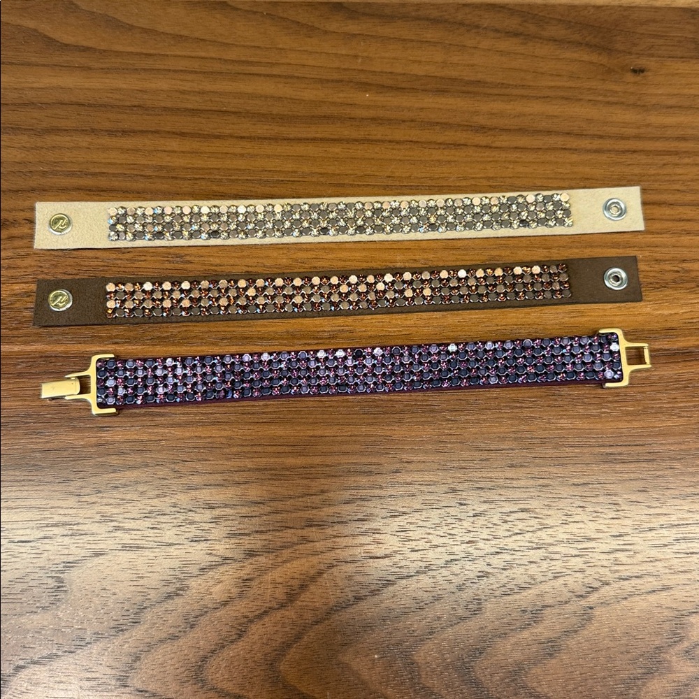Lot of 3 Swarovski Mesh Bracelets